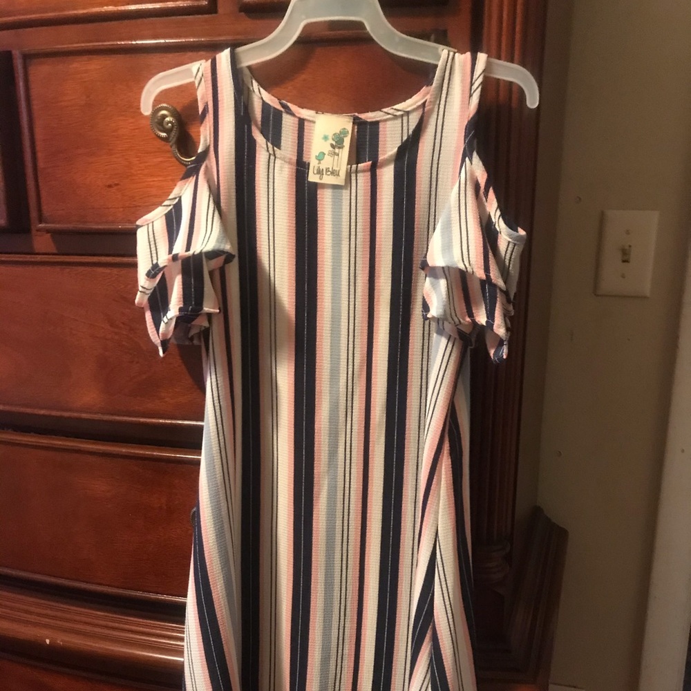 Stripped mini dress